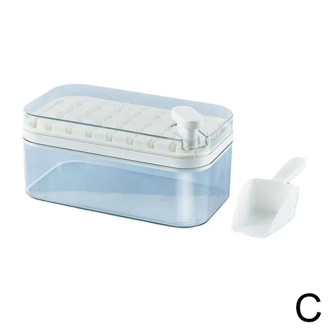 Ice cube maker with small square-shaped separators